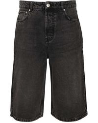 Ami Paris - Lange Denim Shorts - Lyst