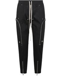 Rick Owens - Pantaloni in lino nero - Lyst