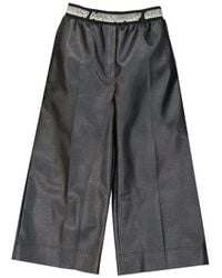 Stella McCartney - Leren Broek - Lyst
