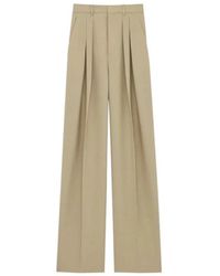Saint Laurent - Neutrals Trousers - Lyst