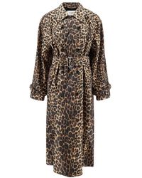 Saint Laurent - Jassen ,Veelkleurig ,Nylon Trenchcoat - Lyst