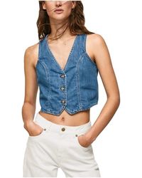 Pepe Jeans - Sleeveless tops - Lyst
