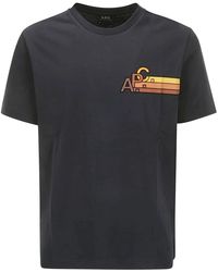 A.P.C. - Stylisches isaac t-shirt für männer - Lyst
