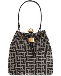 Balmain - Pulse Monogram Jacquard Backpack - Lyst