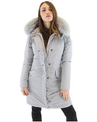 Peuterey Parka Gladde Taft - Naturel