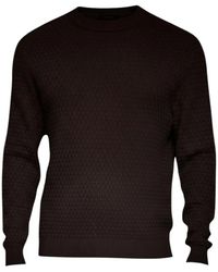 HUGO - Round-Neck Knitwear - Lyst