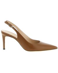 Stuart Weitzman - Schoenen ,Bruin ,Leer Power Slingback 75 - Lyst