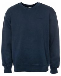 Levi's - Hoodies & Sweatvesten ,Blauw ,Katoen Authentic Crew Sweatshirt - Lyst