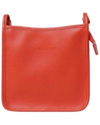 Longchamp - Leder-Umhängetasche Mit Reißverschluss - Lyst