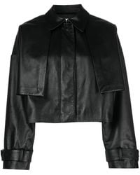 Calvin Klein - Leather Outerwears - Lyst