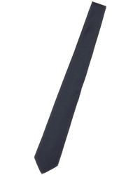 Tagliatore - Accessoires ,Blauw ,Satijn Satijnen Stropdas - Lyst