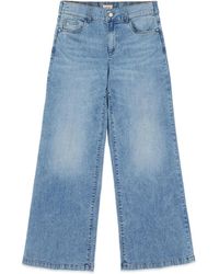 Oltre - Wide Jeans - Lyst