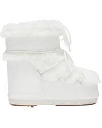 Moon Boot - Schoenen ,Wit ,Leer Icon Low Boot - Lyst