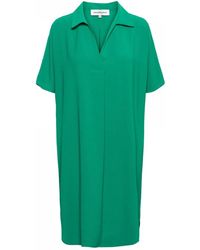 &Co Woman - Grünes ausgestelltes kleid mit kragen,kobaltblaues ausgestelltes kleid,marine ausgestelltes kleid &co - Lyst