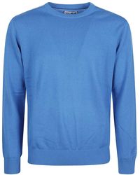 MC2 Saint Barth - Truien & Vesten ,Blauw ,Regent Crew Neck Sweater - Lyst