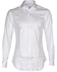 Xacus - Overhemden ,Wit ,Katoen Travel Twill Overhemd - Lyst