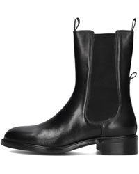 Stefano Lauran - Schwarze Leder Stiefeletten - Lyst