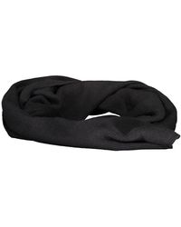 North Sails - Schwarzer Baumwollschal Mit Logo - Lyst