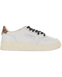 Autry - Schoenen ,Wit ,Katoen Medalist Low Sneakers - Lyst