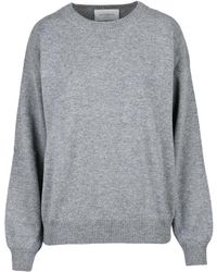 Ballantyne - Truien & Vesten ,Grijs ,Wol Wollen Pullover Sweater - Lyst