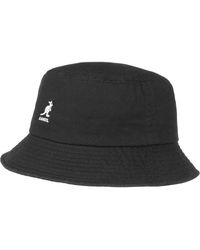 Kangol - Schwarzer Baumwoll-Wascheimerhut - Lyst