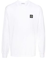 Stone Island - Casual long sleeve t-shirt - Lyst
