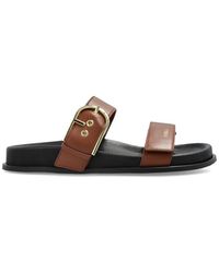 Furla - Solea Leder-Slides - Lyst