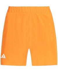 adidas - Fitness ,Oranje ,Polyester Club Climacool Logo 7In Shorts - Lyst