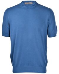 La Fileria - Truien & Vesten ,Blauw ,Polyester Stijlvolle Sweatshirts & Hoodies - Lyst