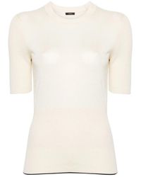 JOSEPH - Truien & Vesten ,Katoen Casual T-Shirt Met Korte Mouwen - Lyst