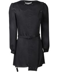 Maison Margiela - Elegante Zwarte Wollen Jurk Aw23 - Lyst