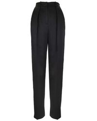 Elisabetta Franchi - Gerade Hose Mit Reißverschluss, Haken Und Knopf - Lyst