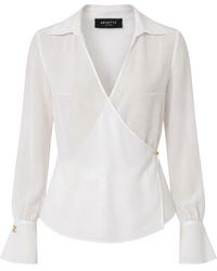 Nenette - Overhemden ,Wit ,Polyester Blusa - Lyst