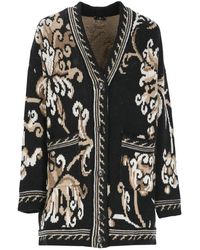 Etro - Jacquard Gebreide Cardigan - Lyst