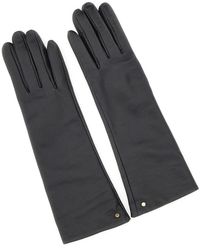 Gianni Chiarini - Accessoires ,Zwart ,Wol Nappa Leren Handschoenen - Lyst