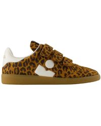 Isabel Marant - Luipaardprint Suède Sneakers - Lyst