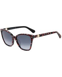 Kate Spade - Amiyah/G/S Zonnebril, Zwart Rood/Grijs Verloop - Lyst