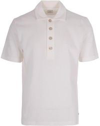 Eleventy - Tops ,Wit ,Katoen Cotton Polo - Lyst