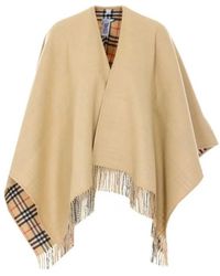 Burberry - Wendbarer Karomantel Aus Wolle - Lyst