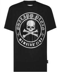 Philipp Plein - T-Shirt Rundhals Ss Strass Skull&Bones - Lyst