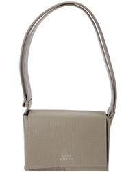 Studio Nicholson - Leder-schultertasche mit bedrucktem logo - Lyst