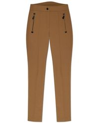 Moncler - Broeken ,Bruin ,Leer Apres-Ski Broek - Lyst