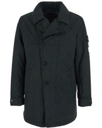 Stone Island - Zwarte Jas Voor Mannen - Lyst