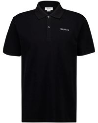 McQueen - Tops ,Zwart ,Katoen Polo Shirt Met Geborduurd Logo - Lyst