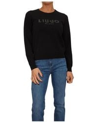 Liu Jo - Better Jumper Met Logo - Lyst