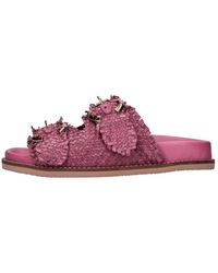 Emanuélle Vee - Leder-Mules - Lyst