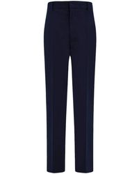 Ferragamo - Broeken ,Blauw ,Wol Elegante Pantalon - Lyst