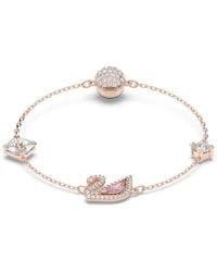 Swarovski - Pulsera dazzling swan - Lyst