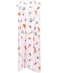 Vetements Printed Sleeveless Dress - Roze
