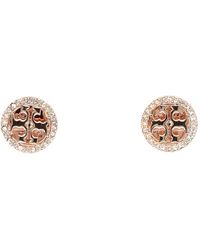 Tory Burch - Pave stud ohrring - Lyst
